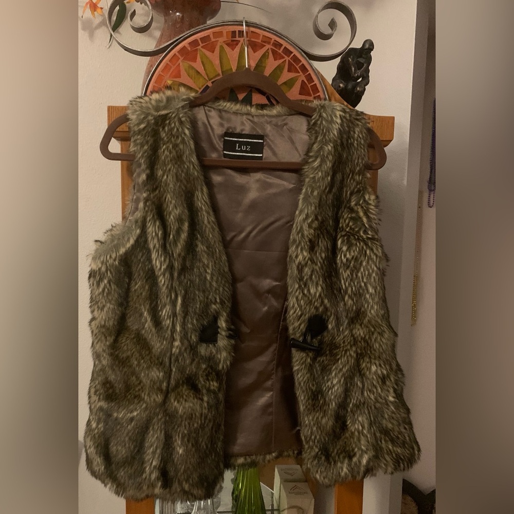 Vintage Luz Faux Fur Vest